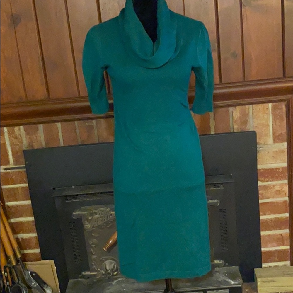 Beautiful sweater dress in gorgeous emerald green—tunic too!